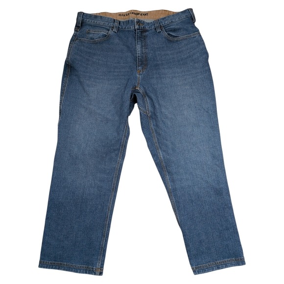 Duluth Trading Co Other - Duluth Trading Co Flex Ballroom Jeans Men's 38x28 Blue Relaxed Fit Cotton Blend